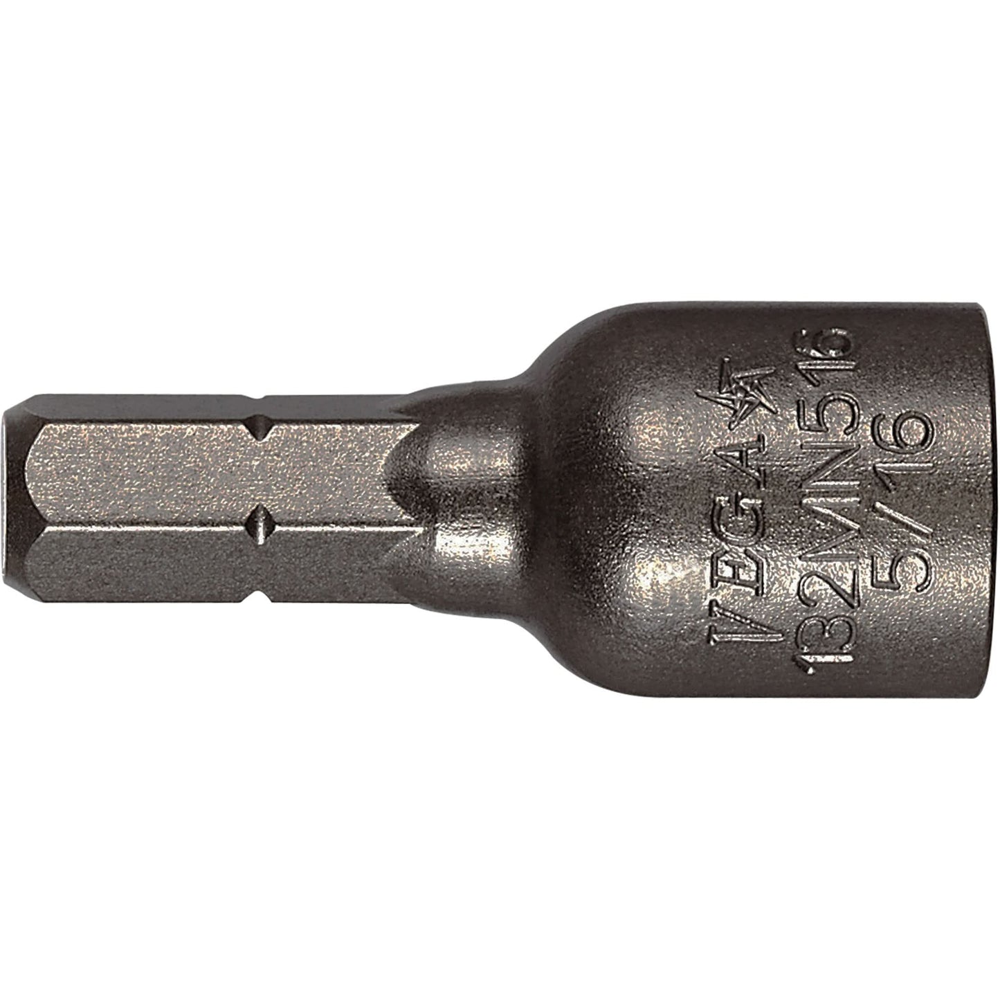 Insert Nutsetter, 5/16" Tip, 1/4" Drive, 1-1/4" L, Magnetic