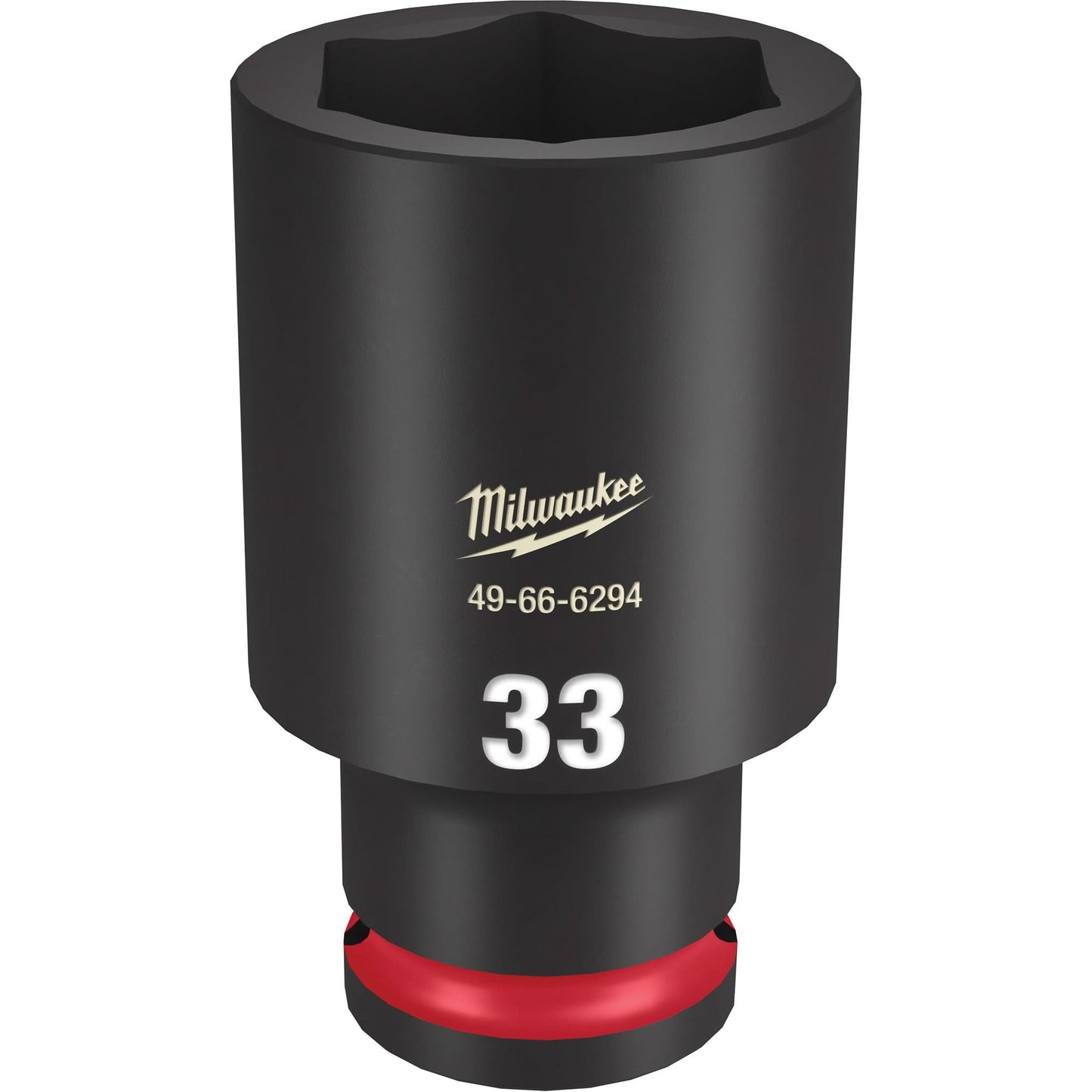 Shockwave™ Impact Duty™ Socket, Power, 33 mm, 1/2" Drive, 6 Points, Deep
