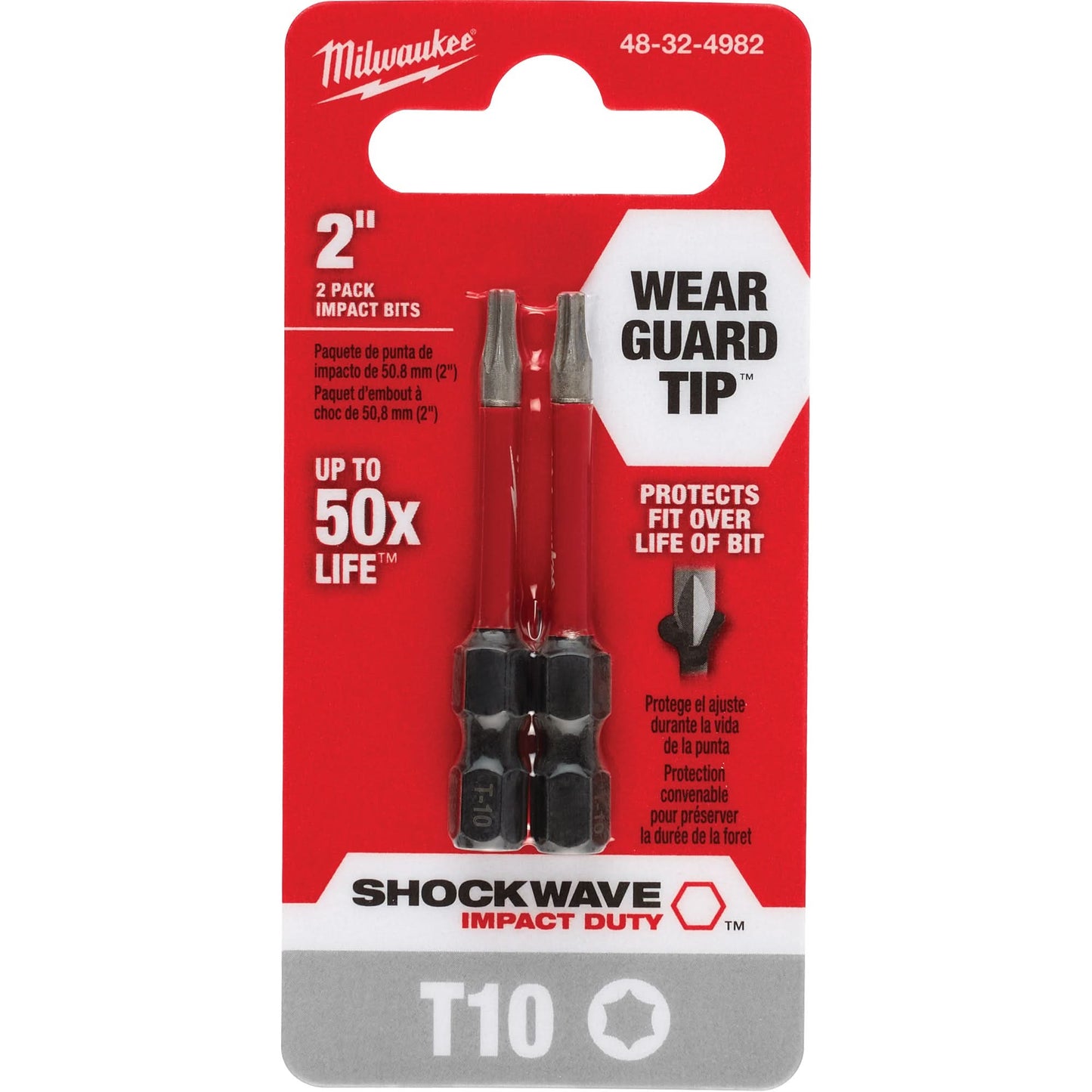 Shockwave™ Impact Duty™ Screwdriver Bit, Torx, T-10, 1/4" Drive