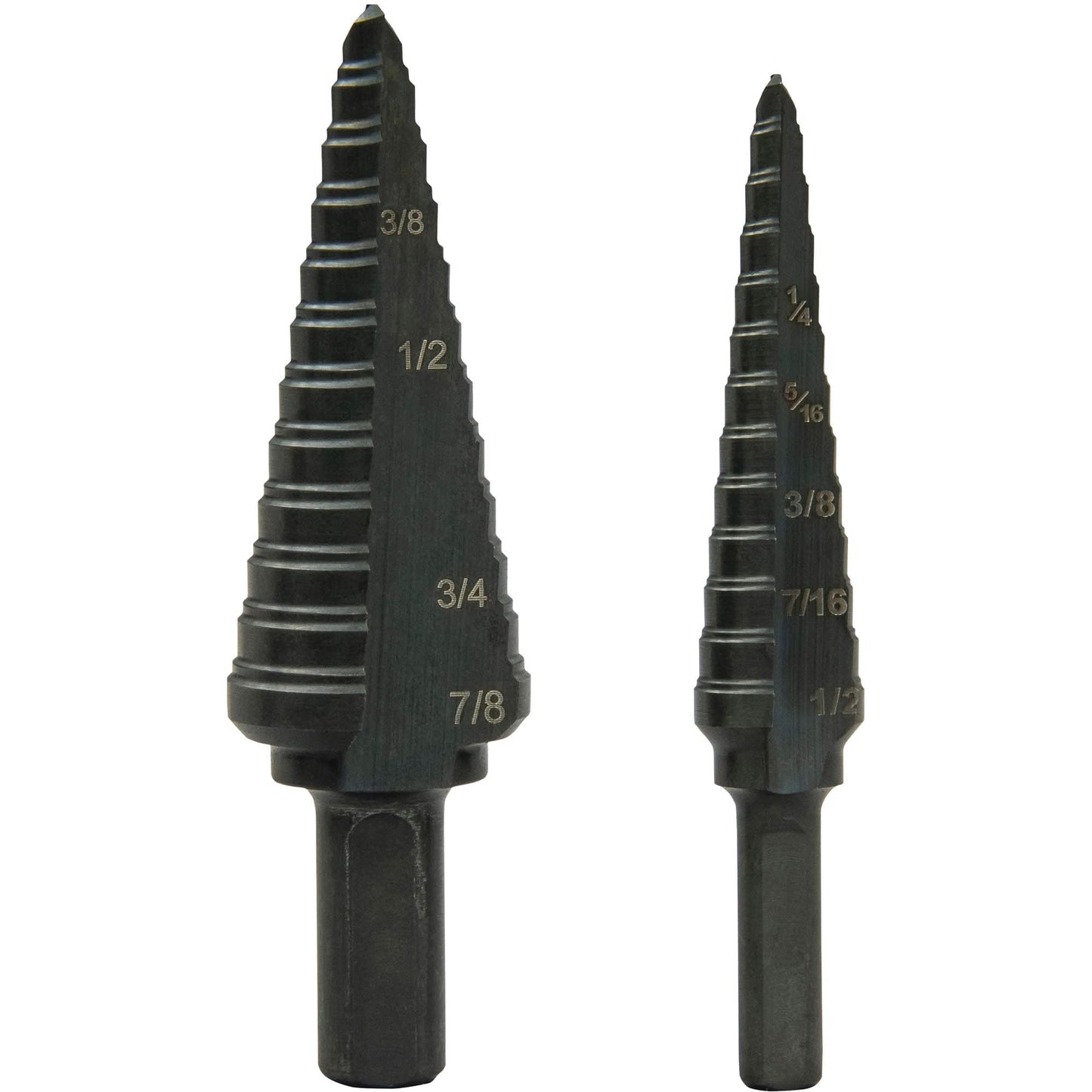 Step Bit Set, 1/8"/3/16" - 1/2"/7/8"