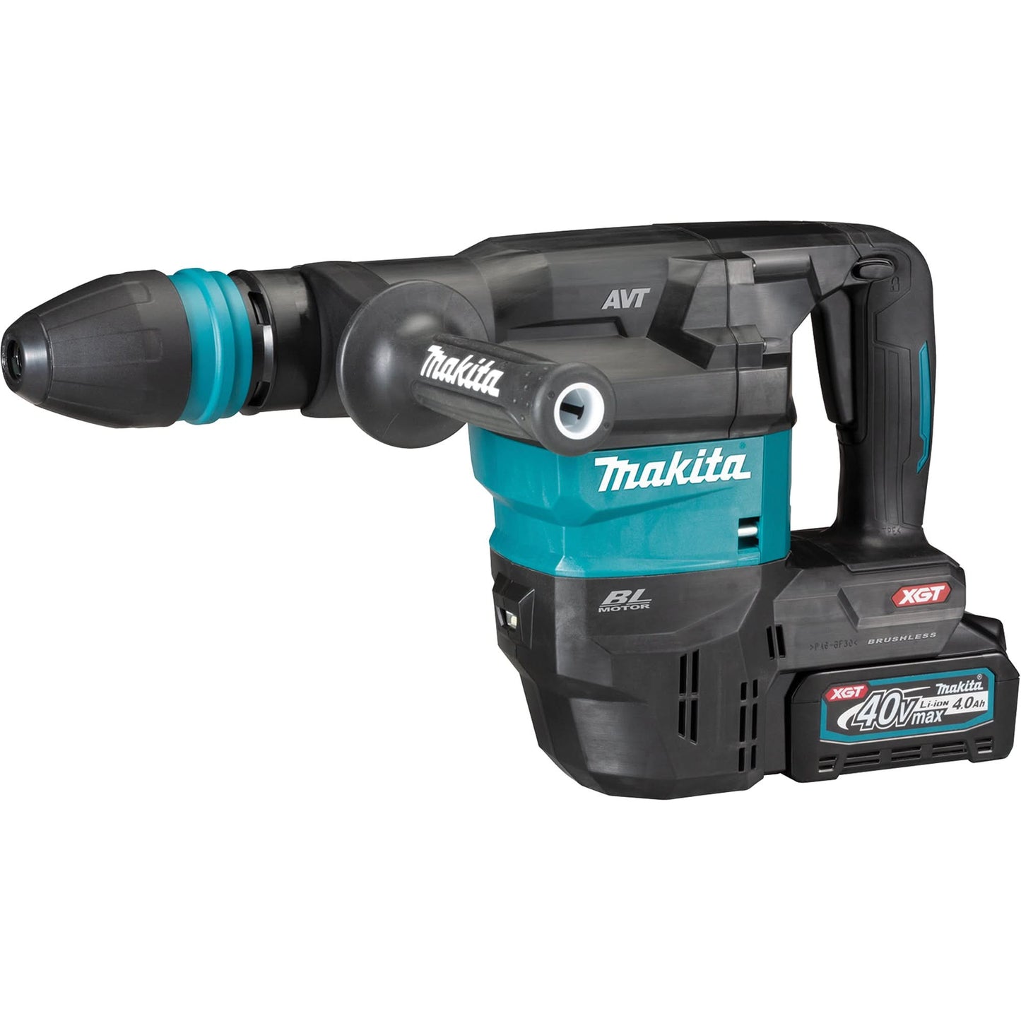 XGT SDS-MAX Demolition Hammer with Brushless Motor & AWS Kit, Lithium-Ion, 40 V