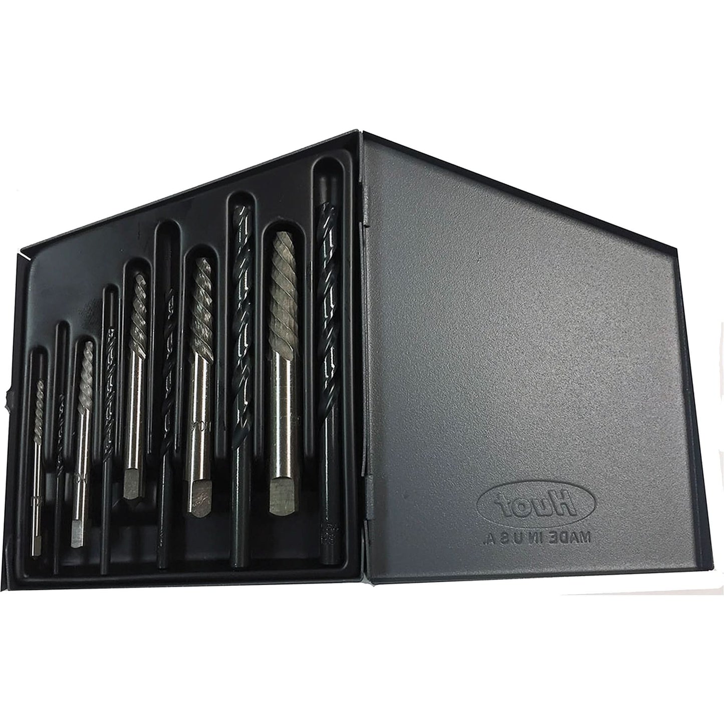 Drillco® Screw Extractor Set with Drills, Carbide, 10 Pieces