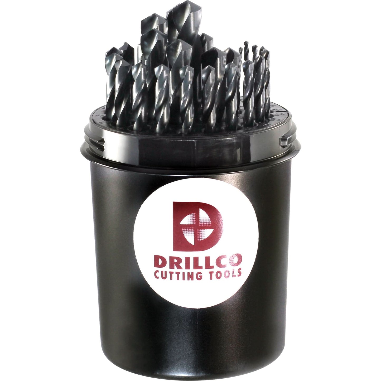 Drillco® Straight Jobber Length Drill Bit Set, 29 Pieces, High Speed Steel