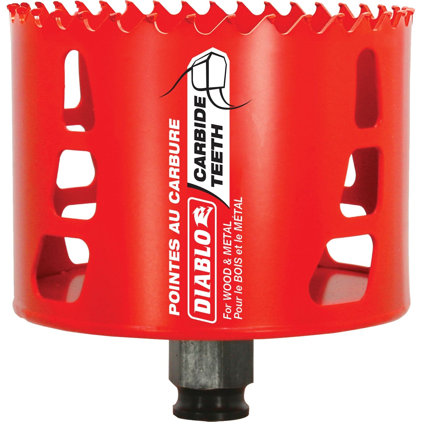 Scie cloche bois et métal, 3-1/2 po, profondeur de coupe de 2-3/8 po, carbure