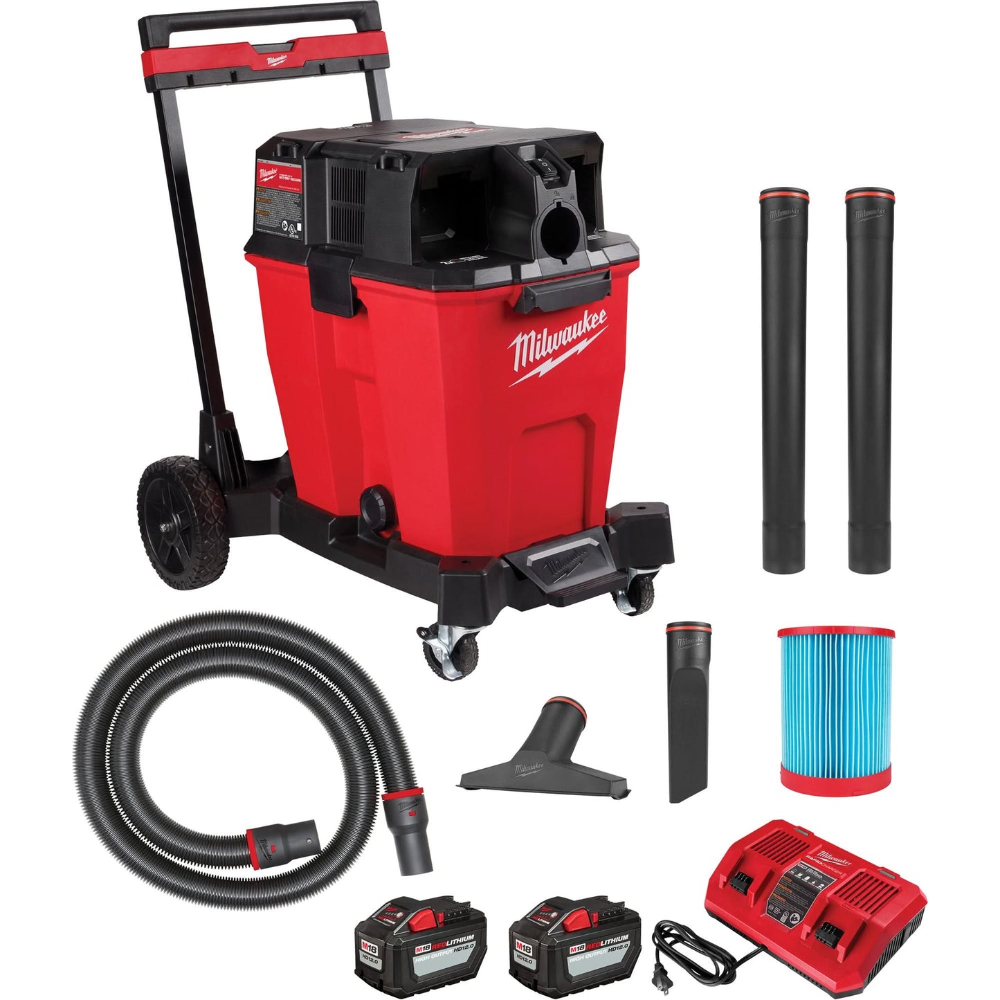 M18 Fuel™ Cordless Dual-Battery Wet/Dry Vacuum, 18 V, 12 gal. Capacity