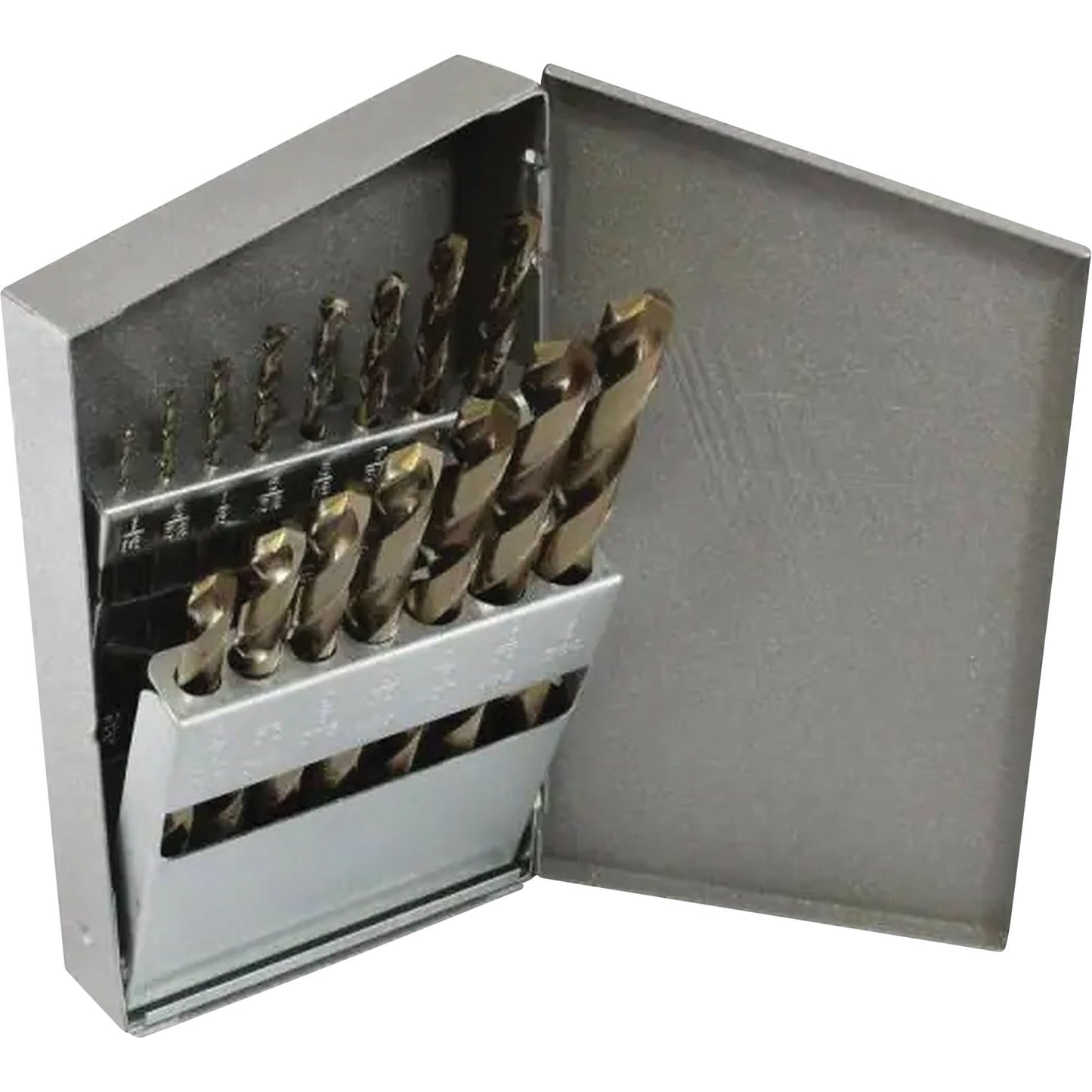 Triumph® MRO Plus® Jobber Length Drill Bit Set, 15 Pieces, High Speed Steel