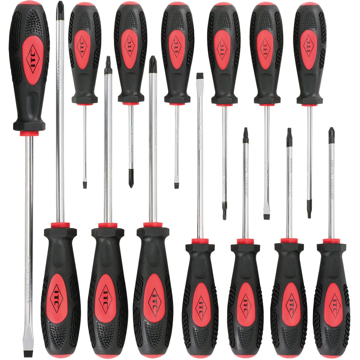 IESD-14S Ergonomic Screwdriver Set, 14 Pcs., Magnetic