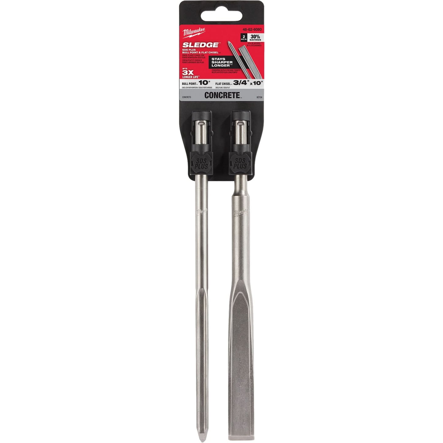 SDS PLUS Sledge™ Bull Point & Flat Chisel Set