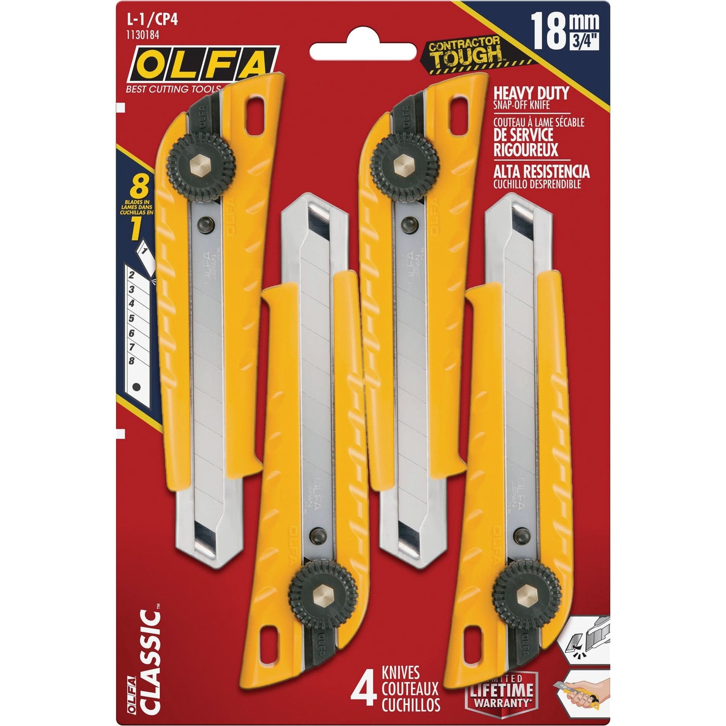 MXP-L Ratchet Knife with Die-Cast Handle, 18 mm