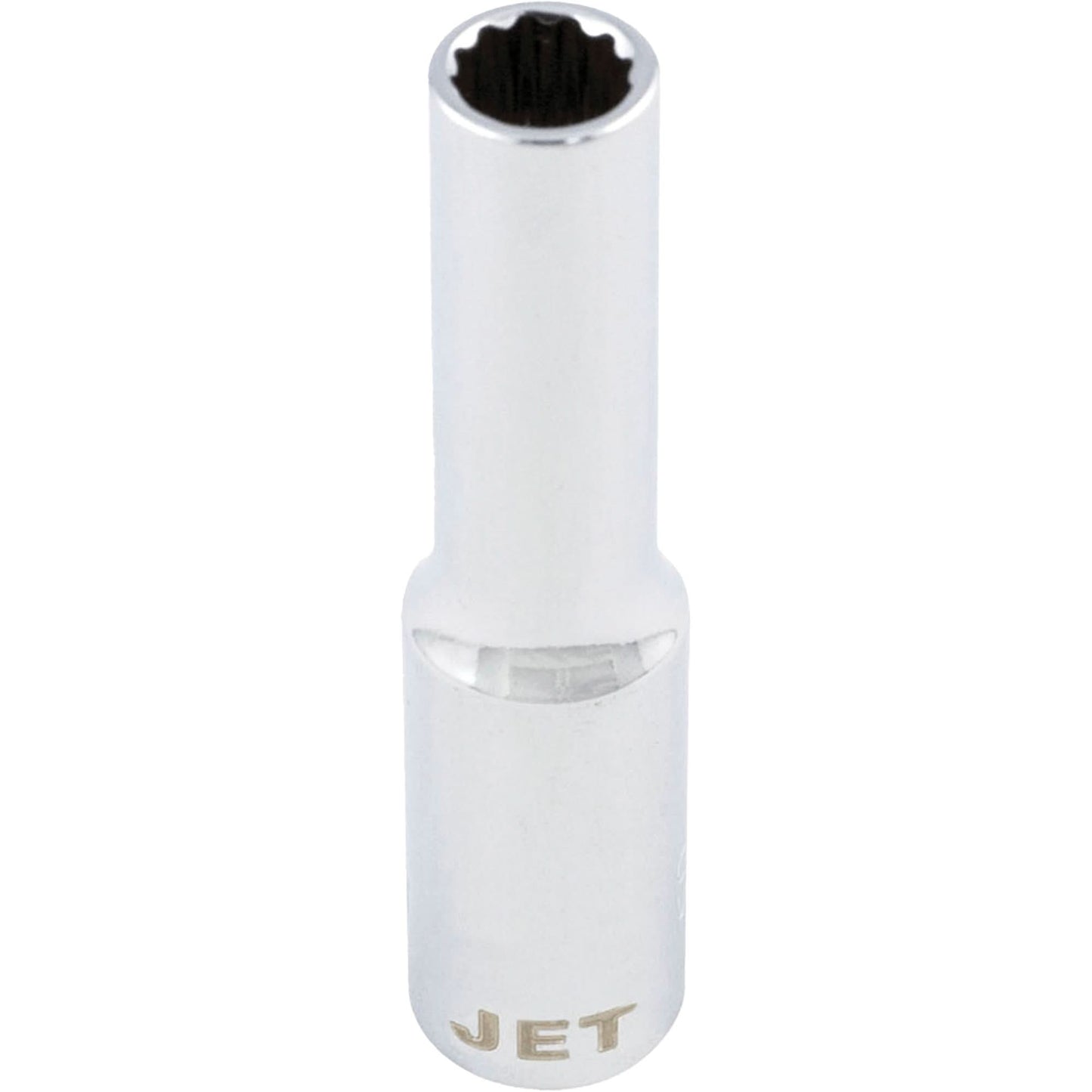 Chrome Socket, 9 mm, 1/4" Drive, 12 Points, Deep