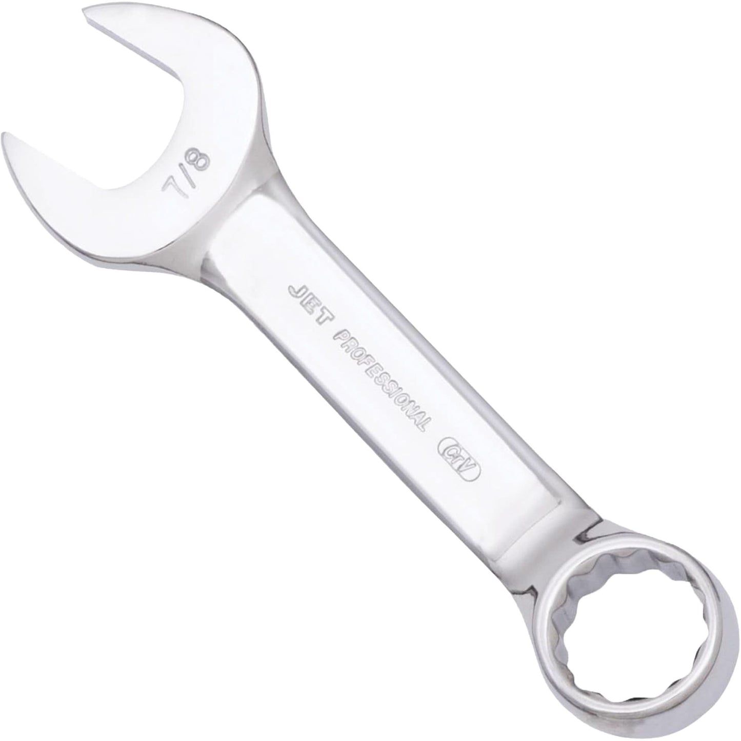 SAE Stubby Combination Wrench, 7/8", Polished Finish