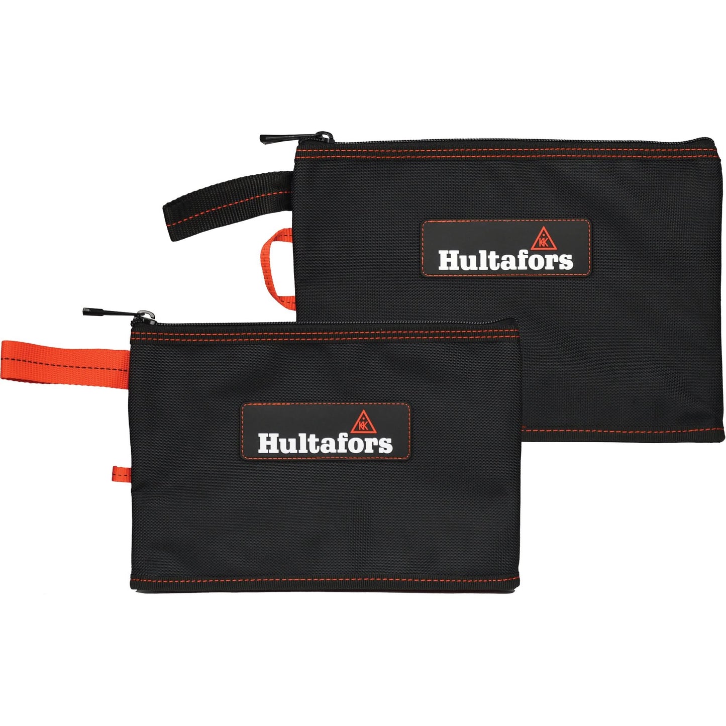 Multi-Purpose Zippered Bag, Ballistic Polyester, Black/Red