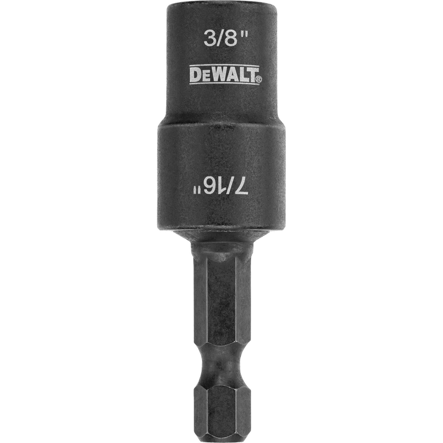 Tourne-écrou amovible à double embout, compatible chocs, entraînement 3/8 po/7/16 po, 2 po L, magnétique