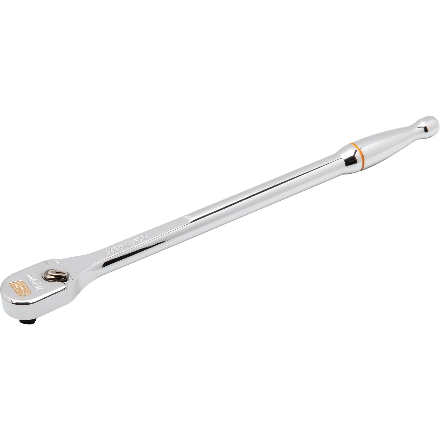 120XP™ Full Polish Chrome Extra Long Handle Teardrop Ratchet, 1/4" Drive, Ergonomic Handle
