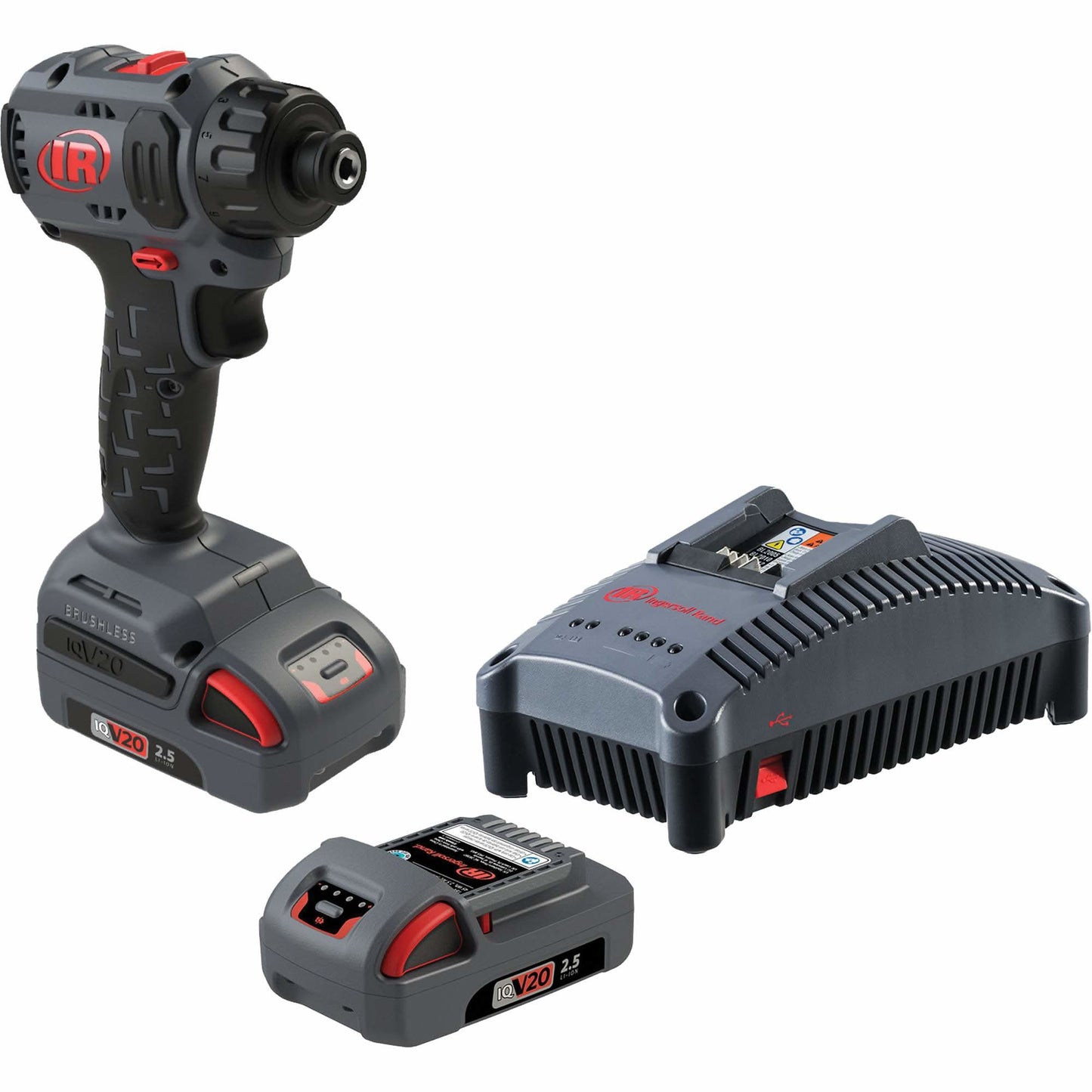Kit de tournevis compact sans fil, 1/4", couple max. 37 pi-lb, 20 V, Li-ion