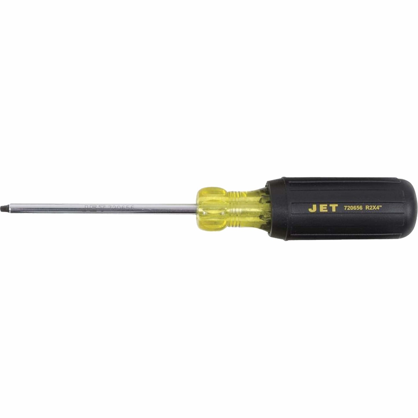 JKSR-2 Square Screwdriver, #2 Tip, Round, 4" L, Cushion Grip Handle