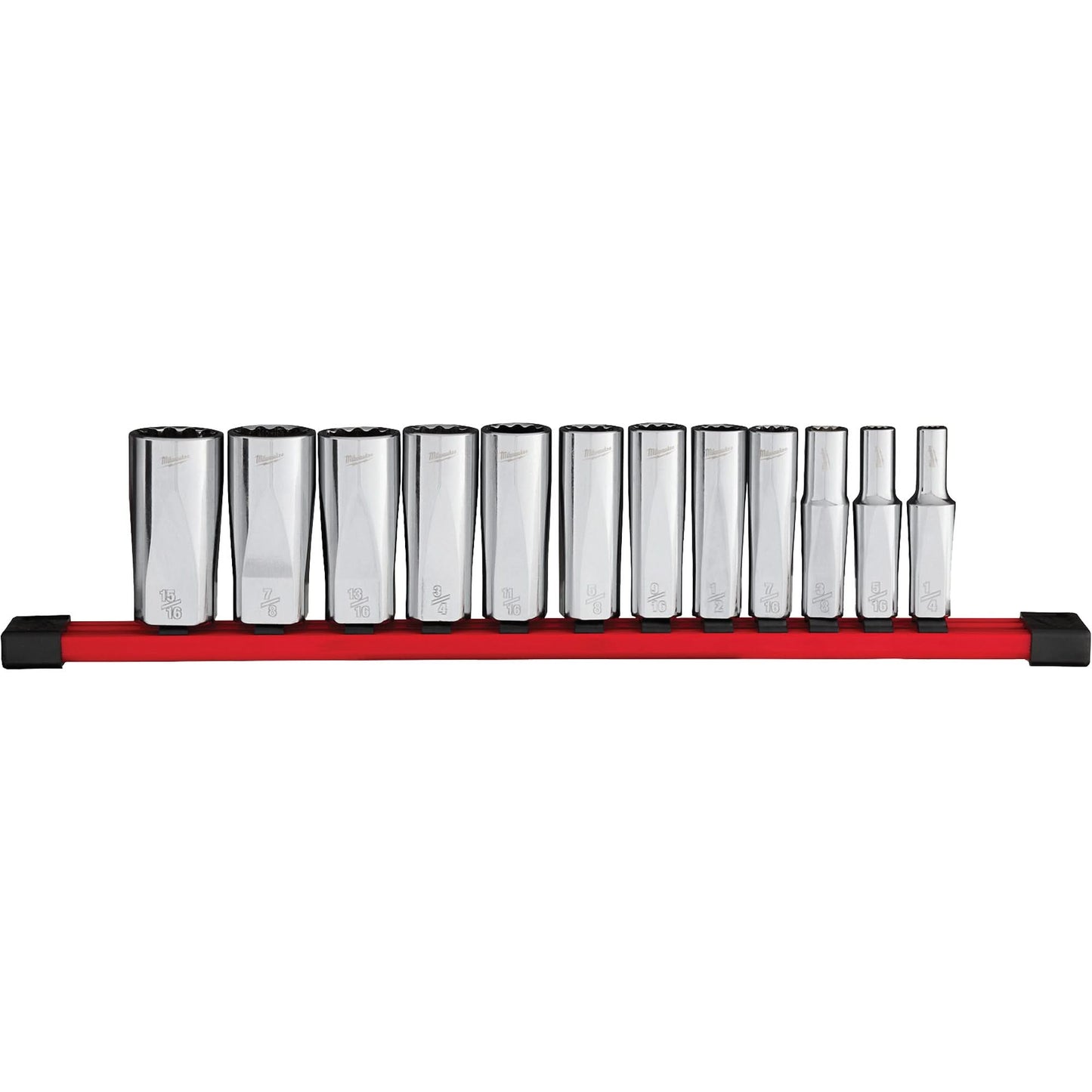 12-Point Deep Well SAE Socket Set, 12 Pcs, 3/8" Drive Size, Deep