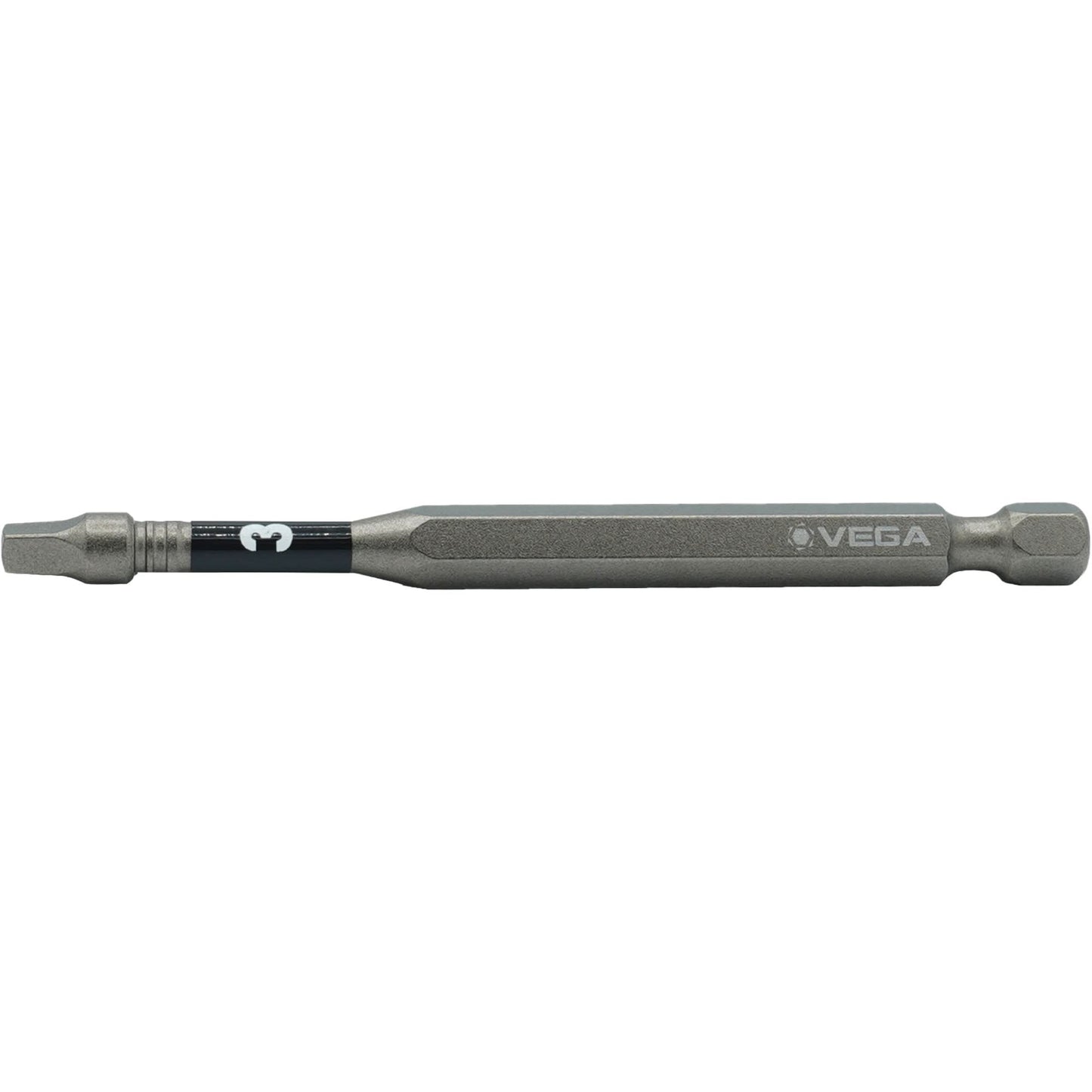 Impactech® Power Bit, Square, #3 Tip, 1/4" Drive Size, 6" Length