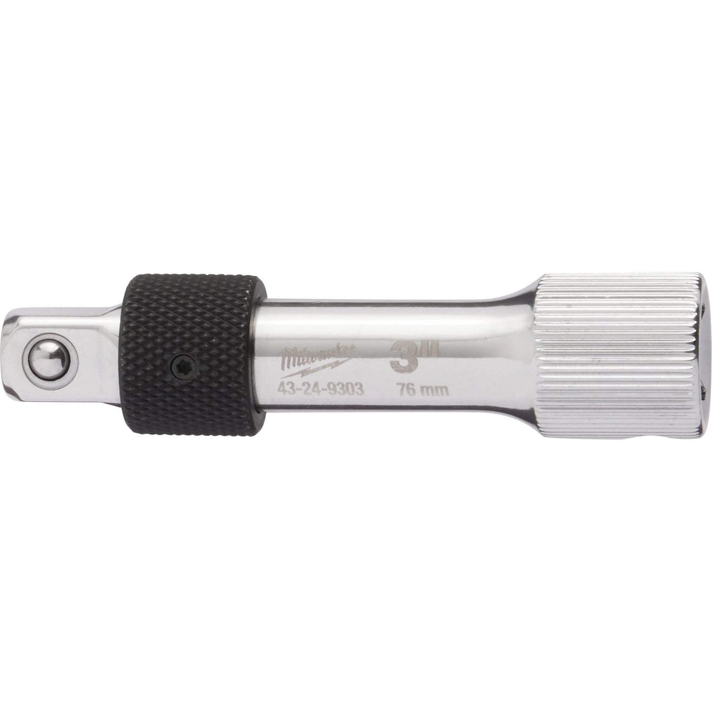 Locking Extension Socket, 3/8" Drive, 3" L