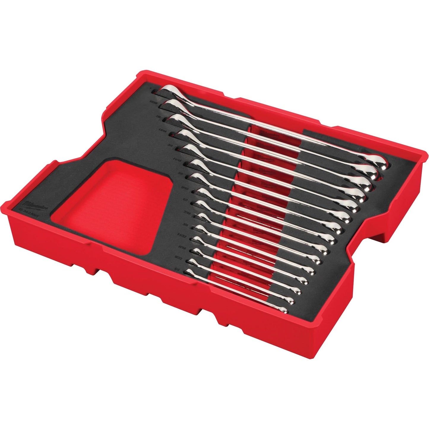 SAE Wrench Set with Tray for PACKOUT™ Drawers, Combination, 15 Pieces, Imperial
