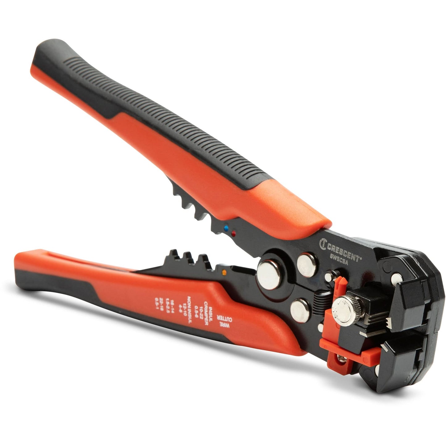 Self-Adjusting Wire Stripper & Cutter, 8" L, 10-24 AWG