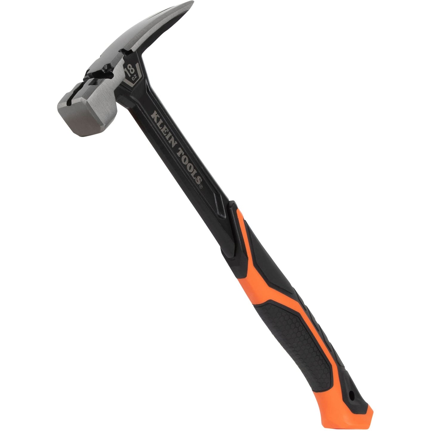 Steel Claw Hammer, 18 oz., Solid Steel Handle, 15" L