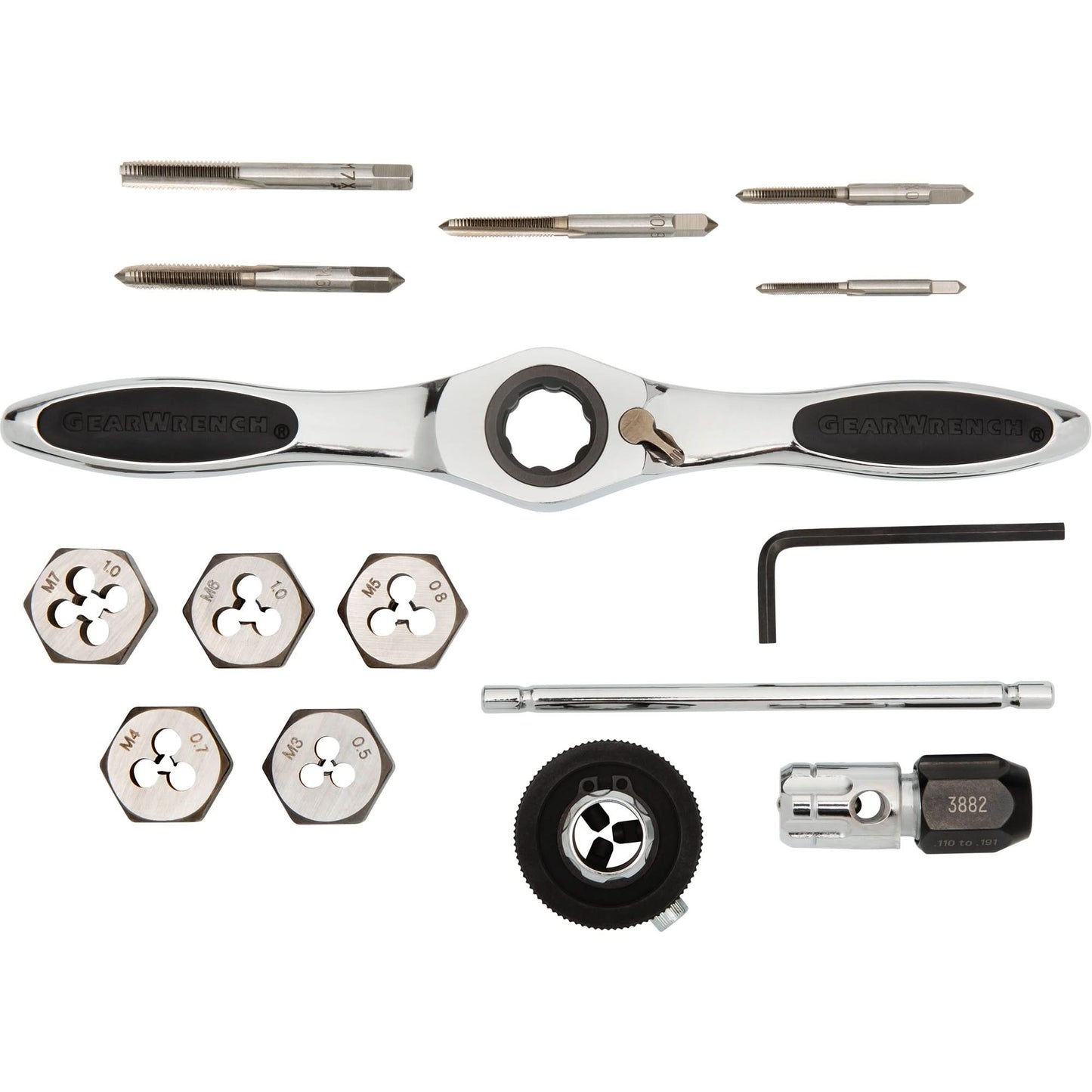 Metric Ratcheting Tap & Die Set