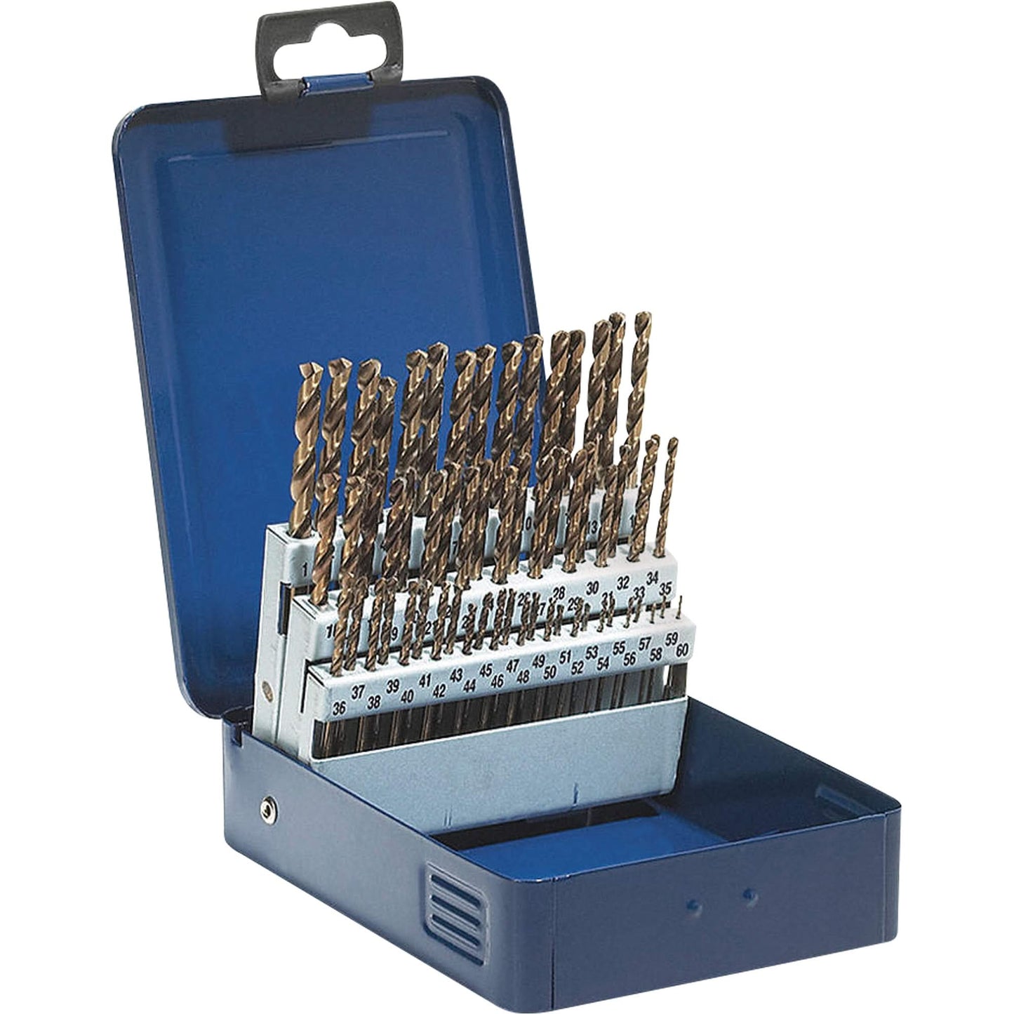 Wire Gauge Drill Bit Set, 60 Pieces, High Speed Steel