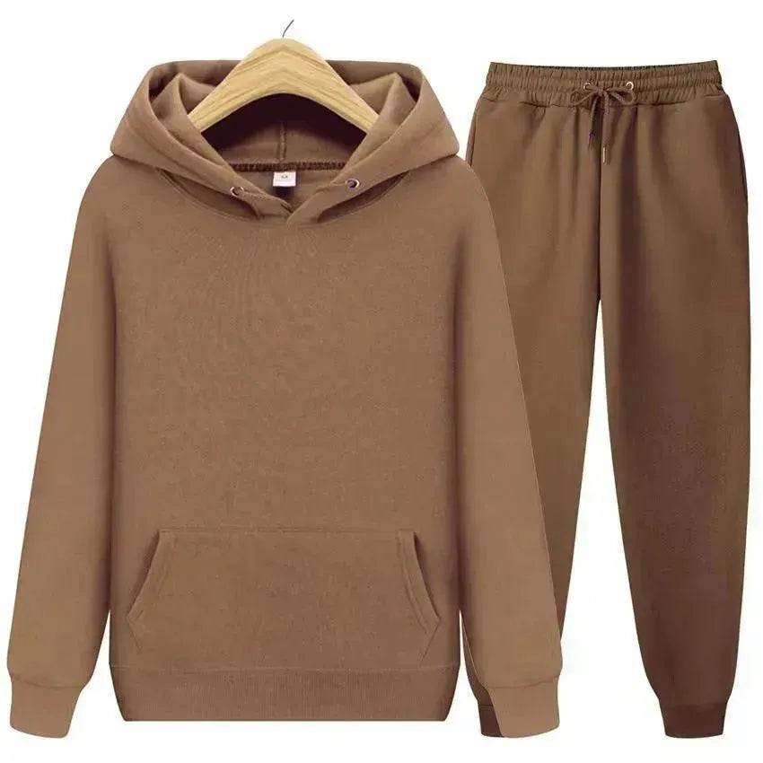 Unisex Casual European Size Blank Solid Color Set