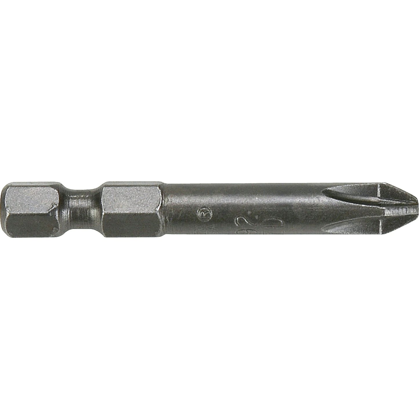 1/4" Posidriv® Power Drive Bits, Pozidriv, #2 Tip, 1/4" Drive Size, 2-3/4" Length