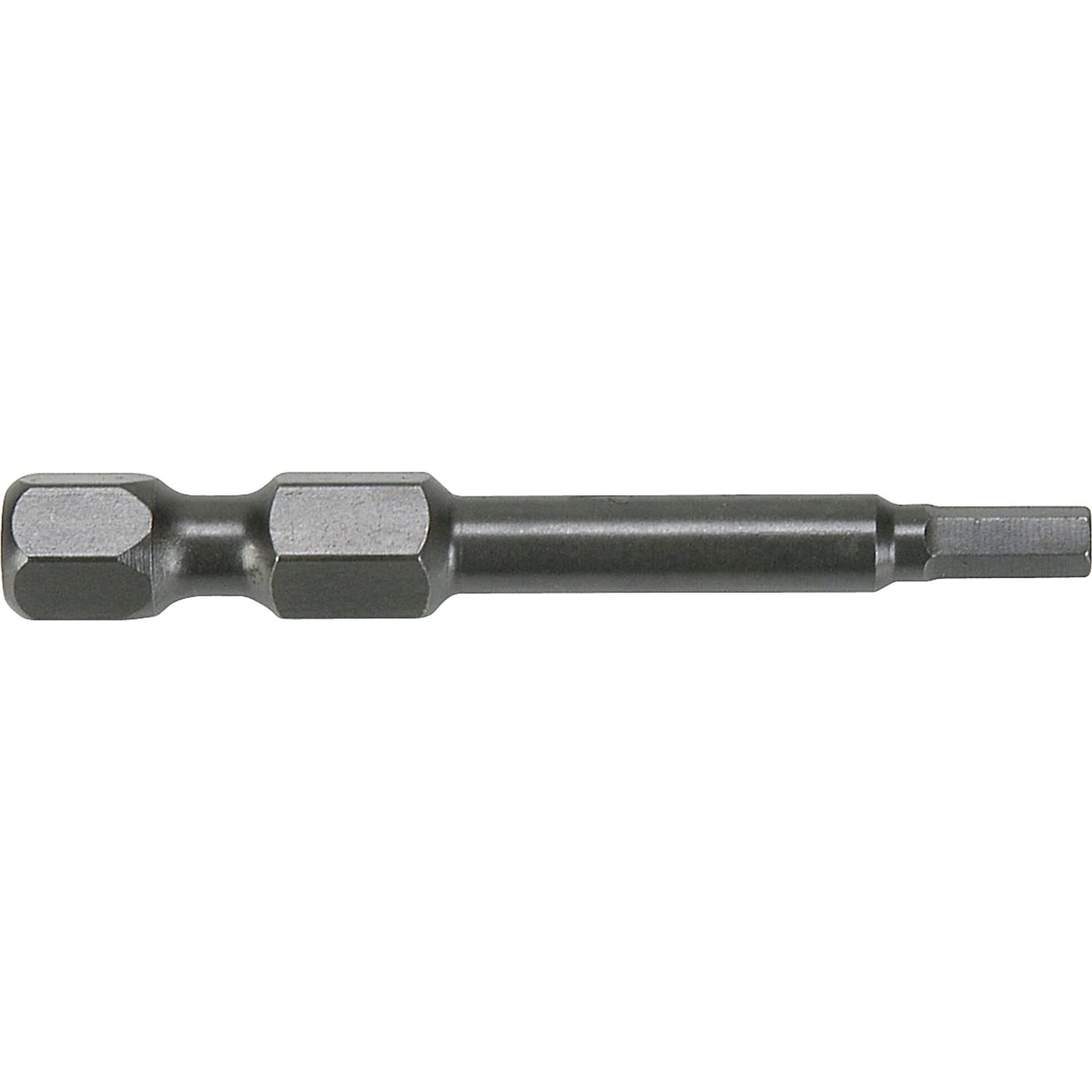 1/4" Metric Hex Power Bits, Hex, 2.5 mm Tip, 1/4" Drive Size, 1-15/16" Length