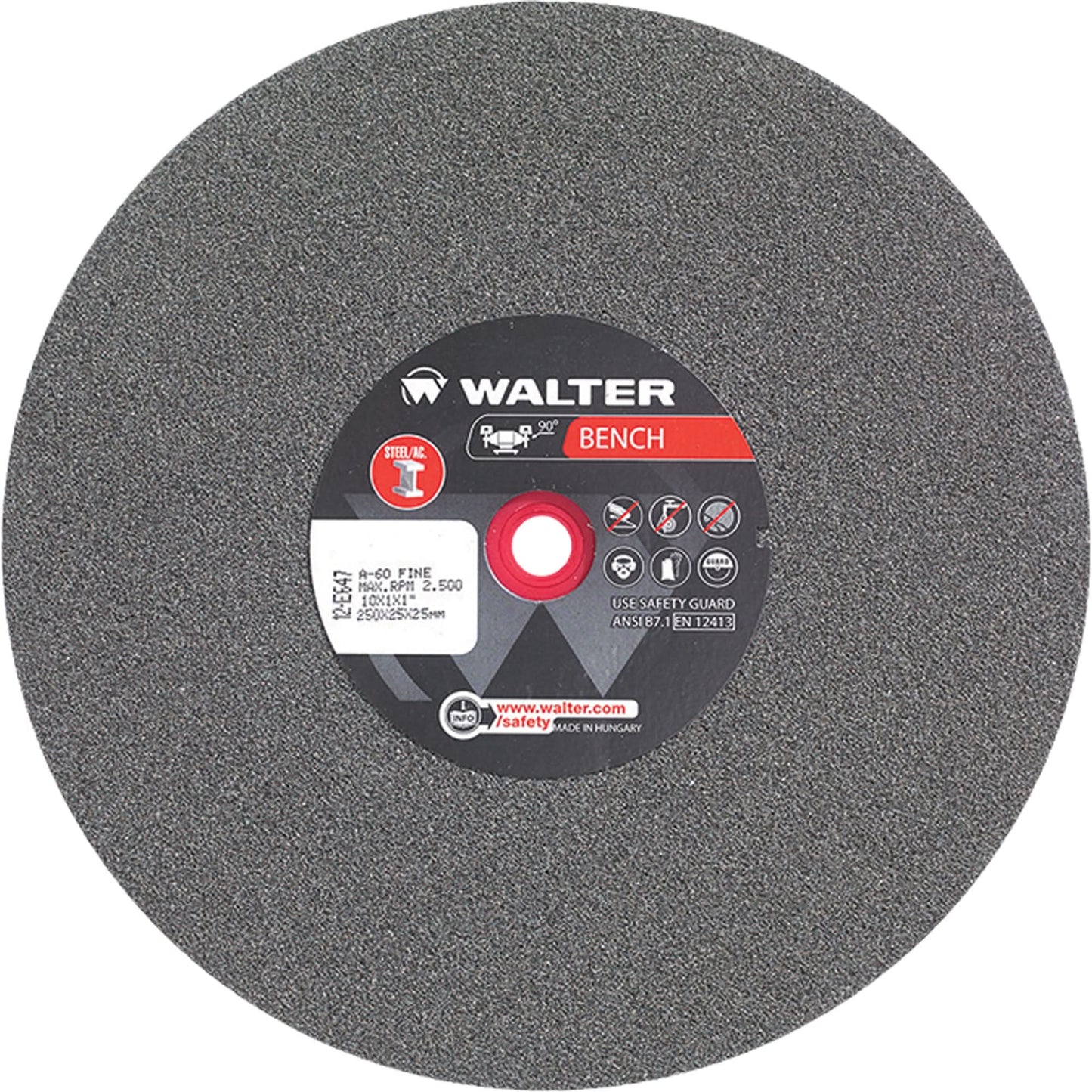 Bench Grinding Wheels, 10" x 1", 1" Arbor, 1