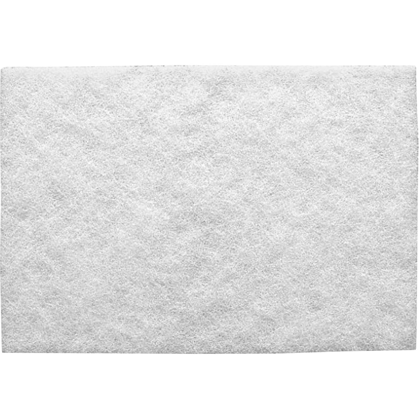 Standard Abrasives™ White Cleaning Hand Pad 827525, Nepheline Syenite, 6" x 9", Super Fine Grit