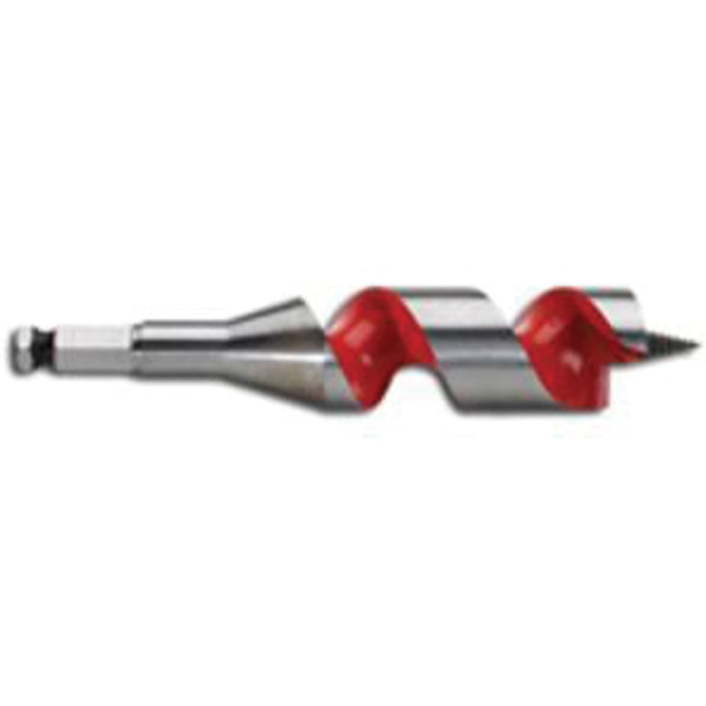 Ship Auger Drill Bit, 1-1/4 Diameter, 3" Flute, 7/16" Hex Shank