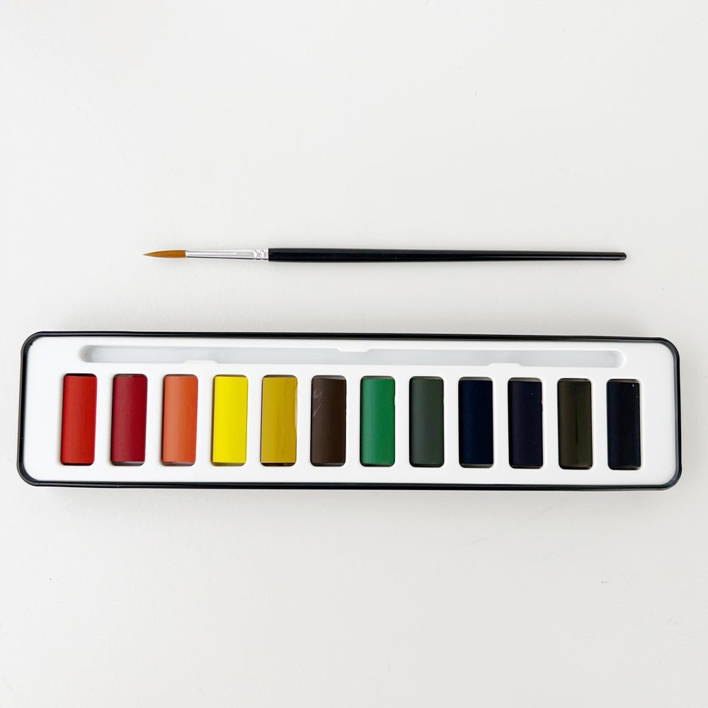 Watercolour Paint Set with Brush