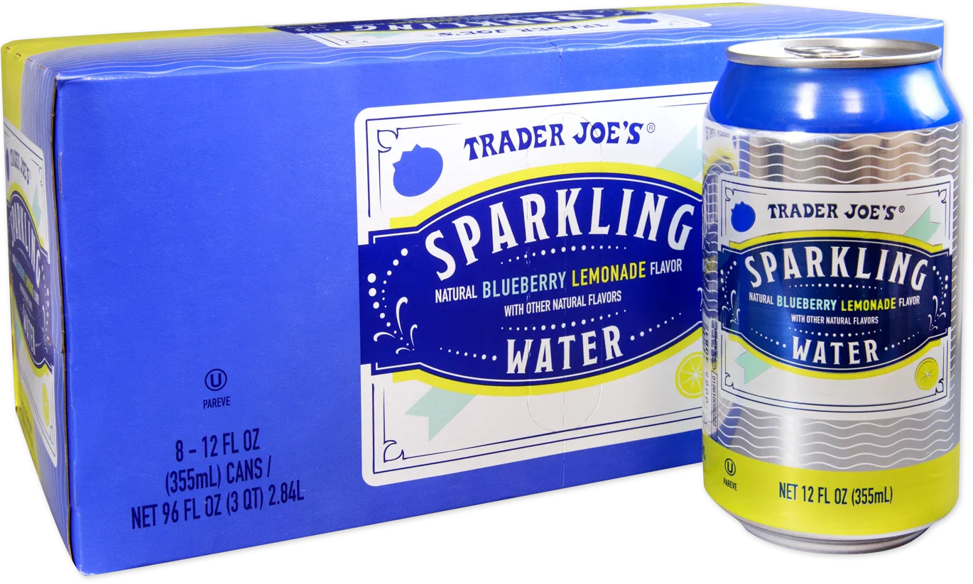 Trader Joe's Sparkling Water, Blueberry Lemonade, 2.84L