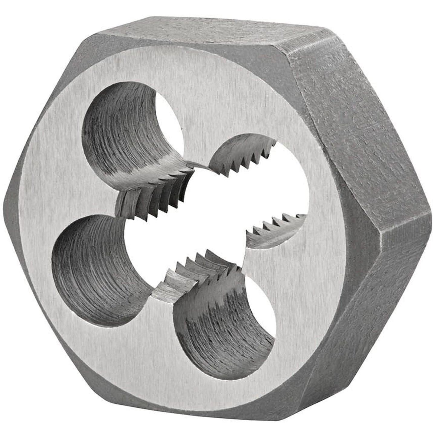 Hexagon Rethreading Bolt Die, 2.05" Dia., M24x3 Thread, High Speed Steel