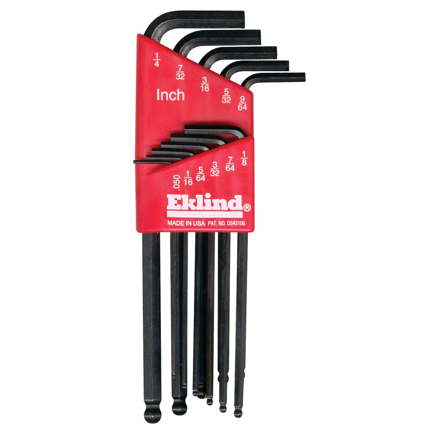 Balldrive Hex Key, Hex End, 7/64" x 3.56" L, L Shape