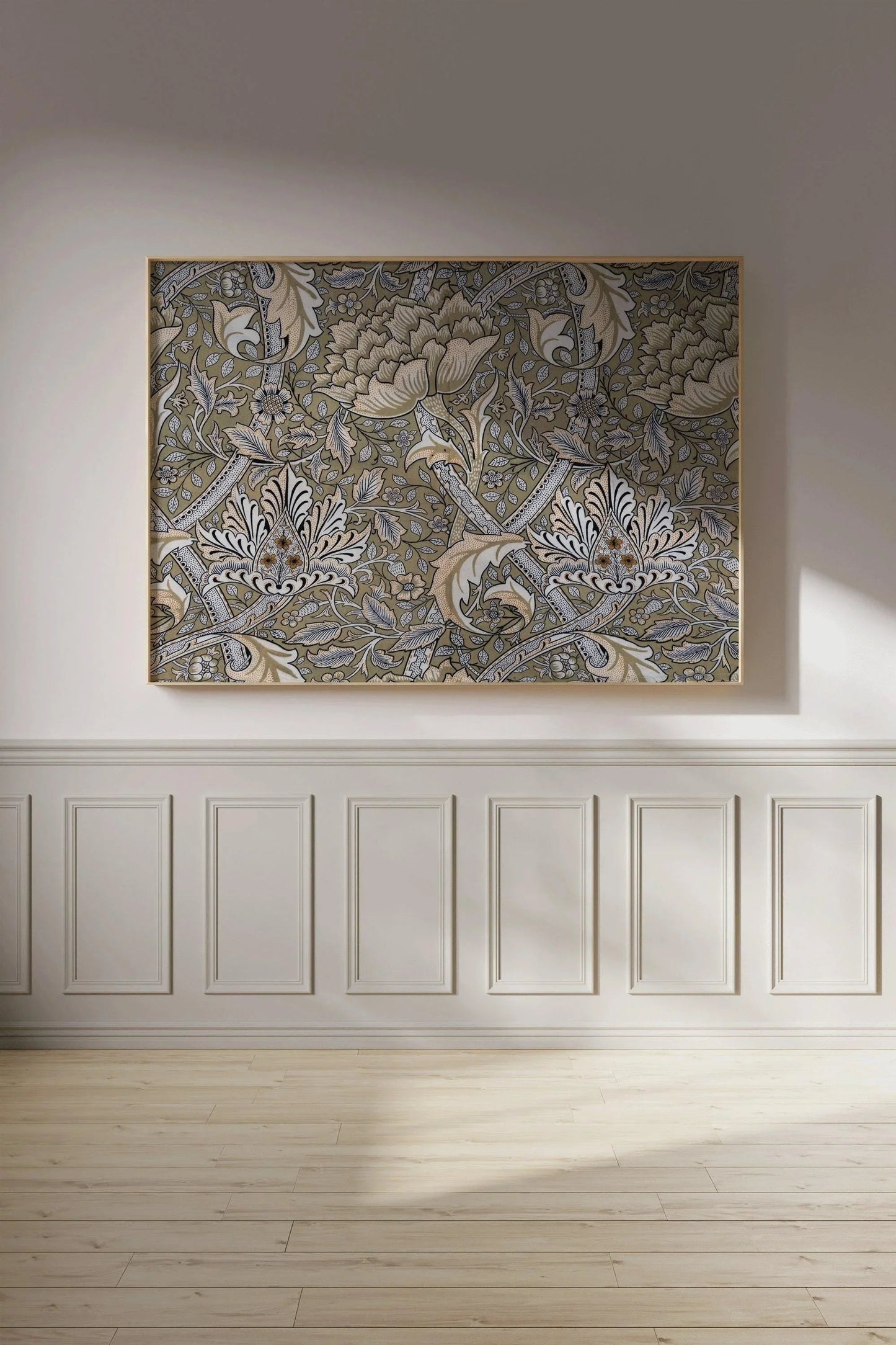 William Morris Windrush Print: Sage Green Vintage Floral Art