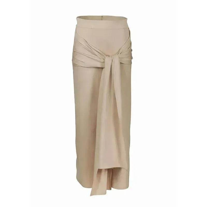 Women's Solid Color Arab Hip Skirt