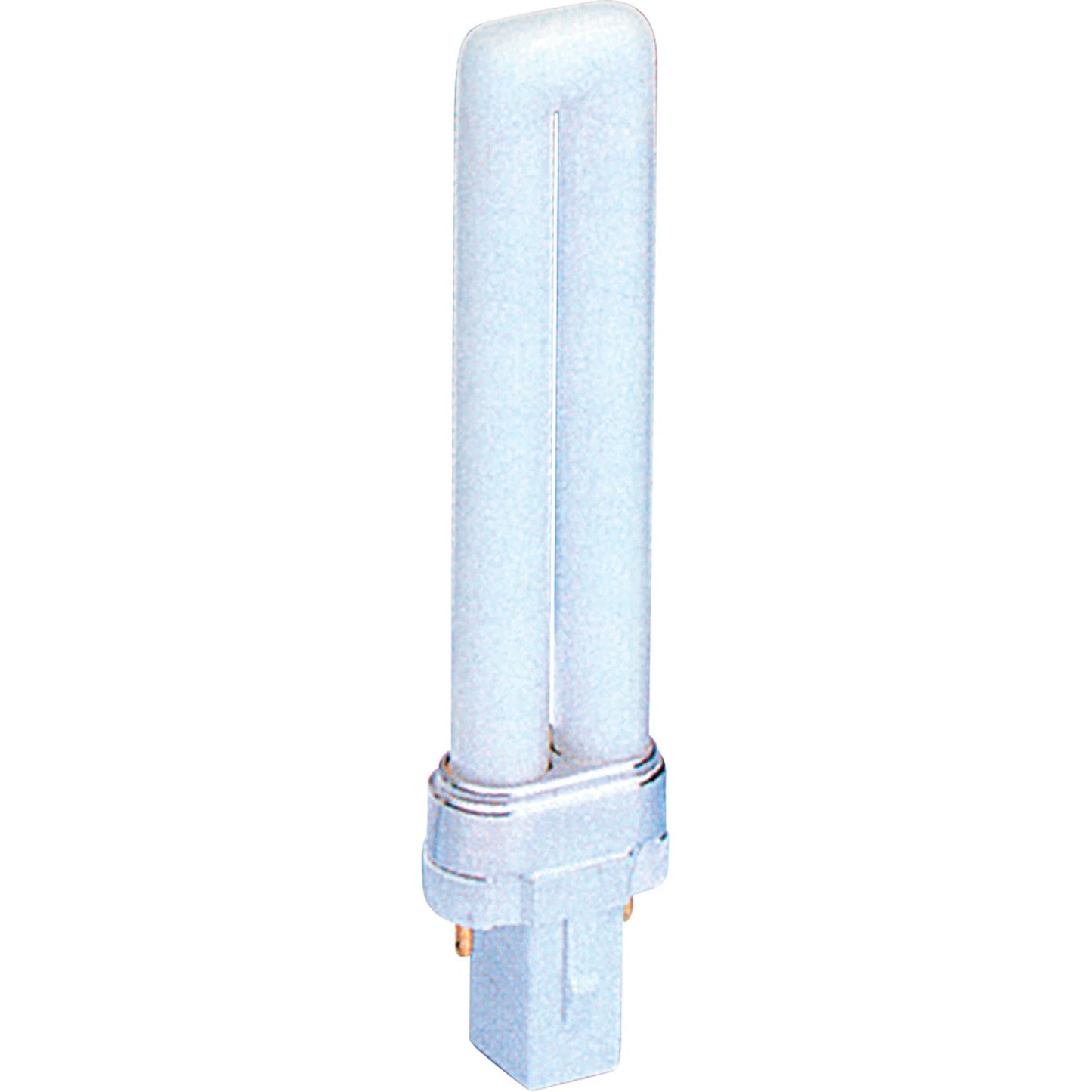 Compact Flourescent Lamps - Universal, S (T4), 9 W, 2700 K, G23 Base, 10000 hrs.