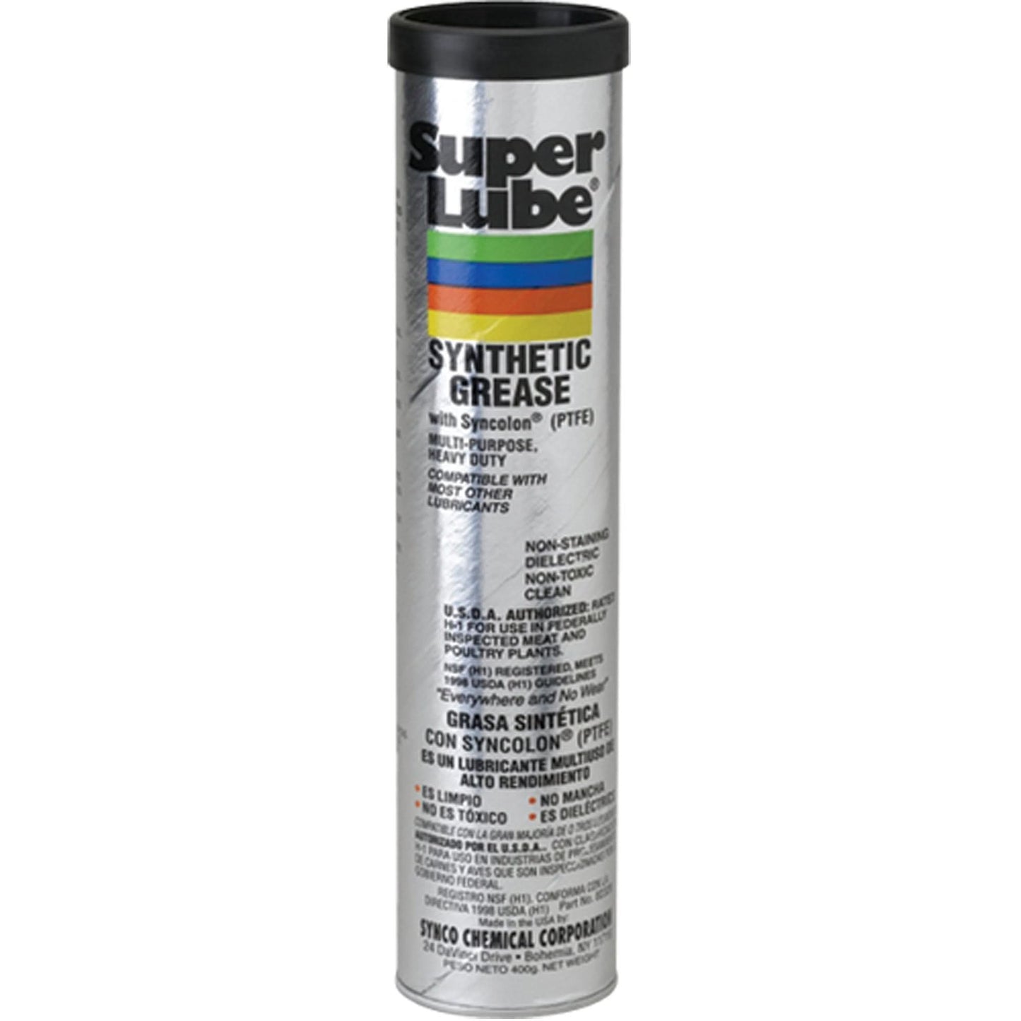 Graisse synthétique Super Lube™ avec PFTE, 400 g, Cartouche