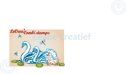 Lecreadesign Combi Clear Stamp Swan Family