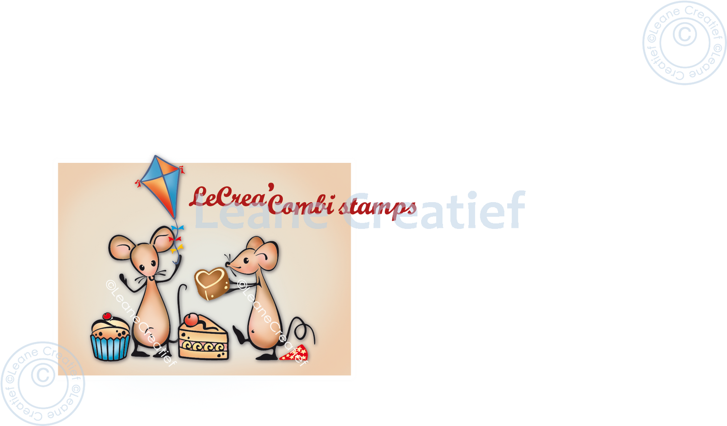 Lecreadesign Combi Clear Stamp Mice Party