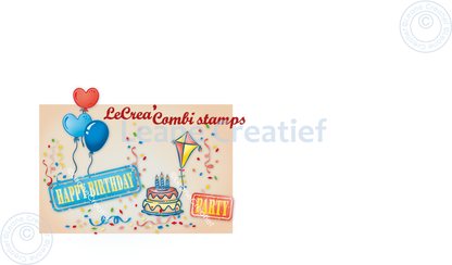 Lecreadesign Combi Clear Stamp Let’S Party