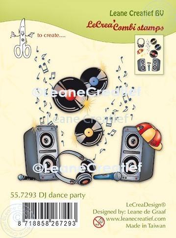 Lecreadesign Tampon transparent Combi DJ Dance Party