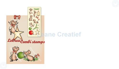 LeCreaDesign Combi Clear Stamp The World Of Mice Christmas