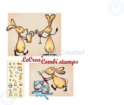 LeCreaDesign Combi Clear Stamp The World Of Bunnies