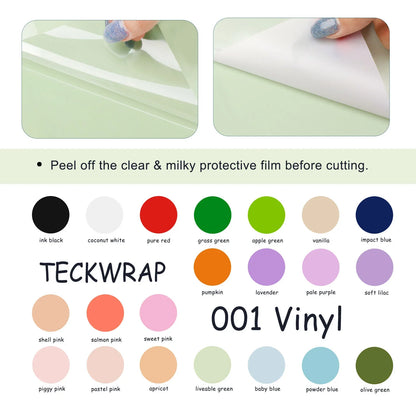 TeckWrap Matte Adhesive Vinyl - Sweet Pink | Ideal for Art Projects, Decals, and More!