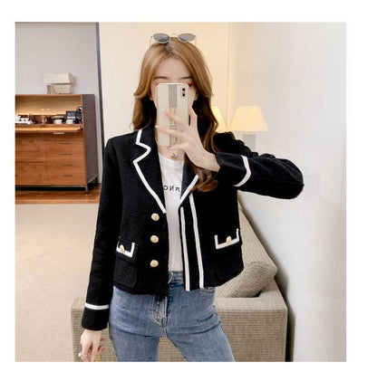 luxury women's blazers Short Long Sleeve Blazer.